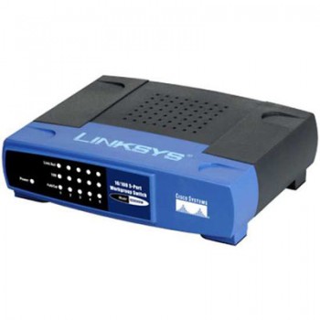 Комутатор (світч) Linksys EtherFast 10/100 5-Port Desktop Switch (EZXS55W)