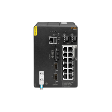 HPE Aruba Networking 4100i 12p 1GbE 8p Class4 PoE and 4p Class6 PoE 2p SFP+ DIN Mount Switch