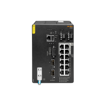 HPE Aruba Networking 4100i 12p 1GbE 8p Class4 PoE and 4p Class6 PoE 2p SFP+ DIN Mount Switch