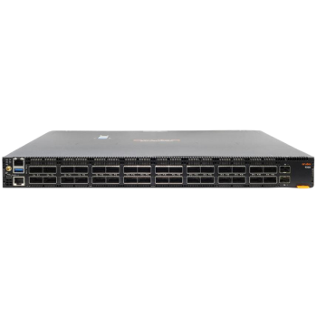 HPE Aruba Networking 9300‑32D 32xQSFP‑DD 400G 2xSFP+10G Pwr2Prt Airflow 6Fs 2AC PSU Switch Bdl