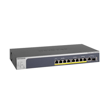 8-Port Multi-Gigabit Ethernet PoE+ Smart Switch with 2 Dedicated 10-Gigabit Uplink Ports (1 Copper/1 SFP+) MS510TXPP