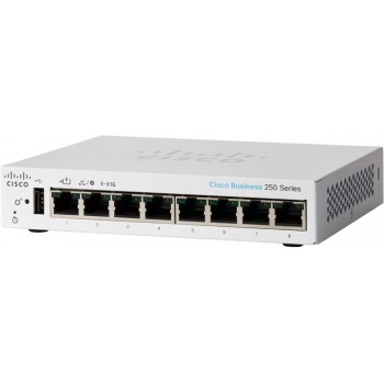 Комутатор Cisco CBS250-8T-D-EU