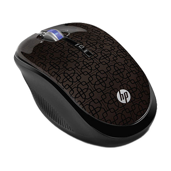 HP 2.4GHz Wireless Optical Mobile Mouse Black Cherry